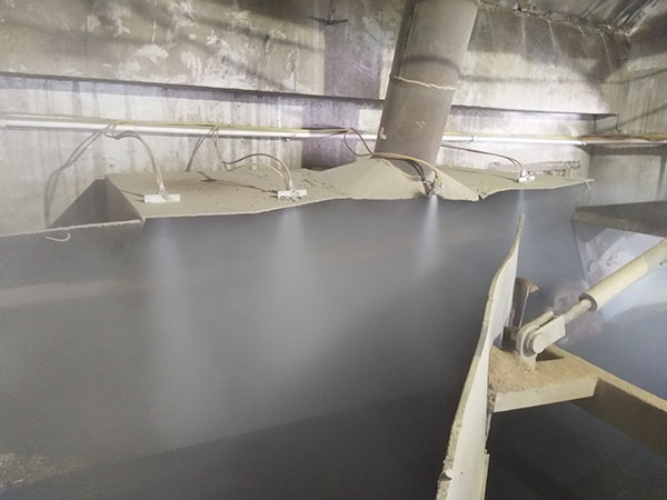 農墾熱電廠(chǎng)下料口干霧抑塵案例